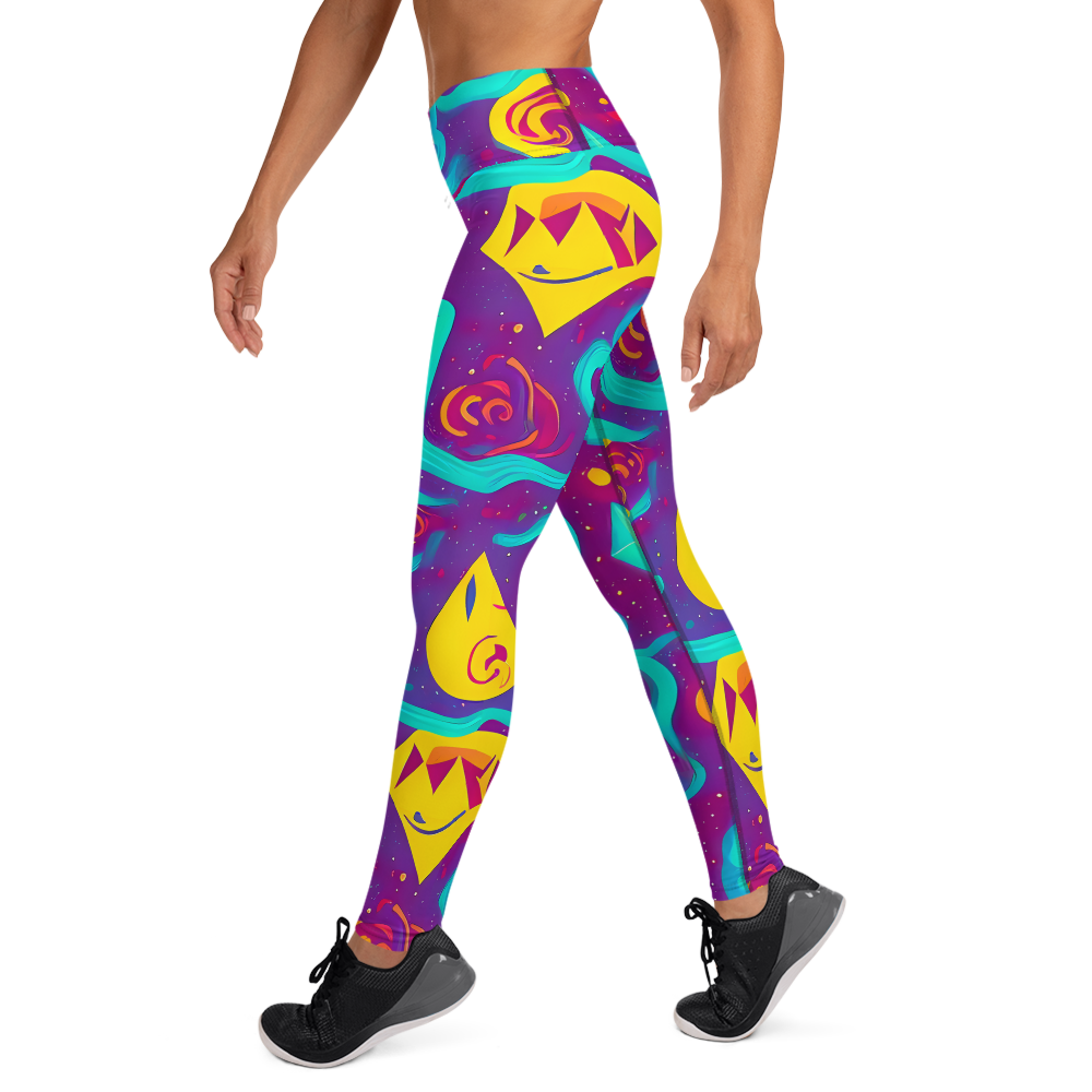 Yoga Leggings - Cosmic Current