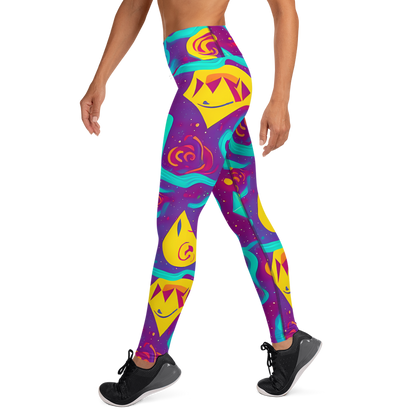 Yoga Leggings - Cosmic Current