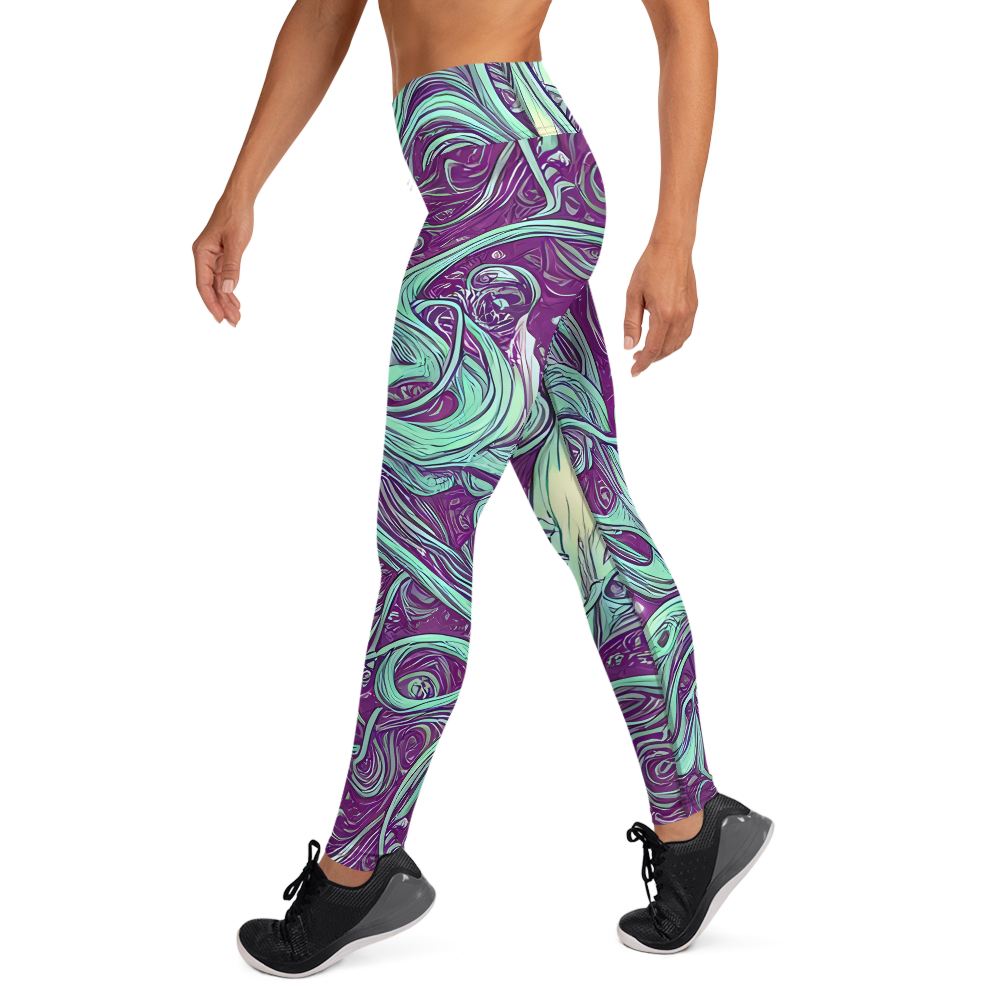 Yoga Leggings - Temple Swirls