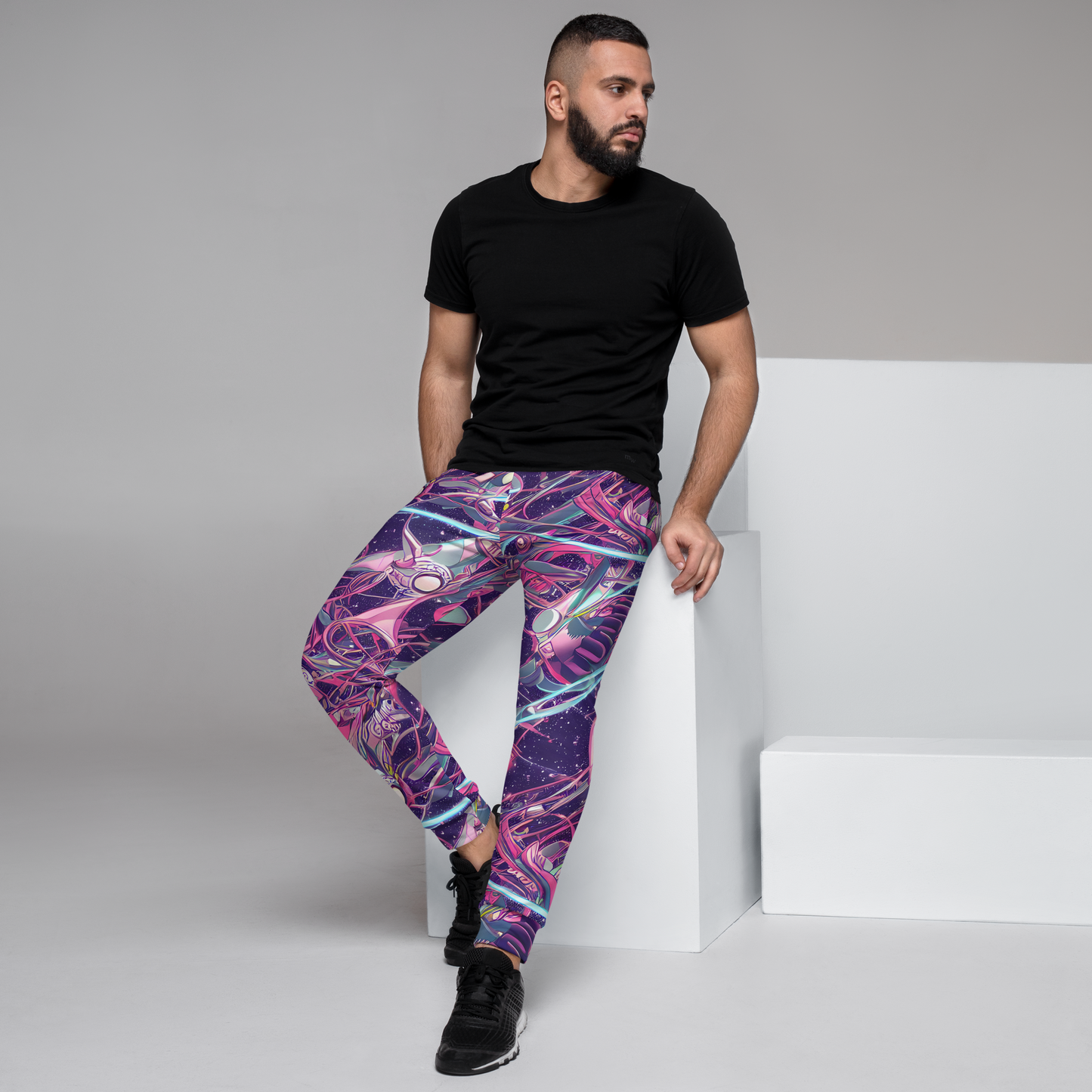 Men’s Joggers - Neo-Tokyo Twirl