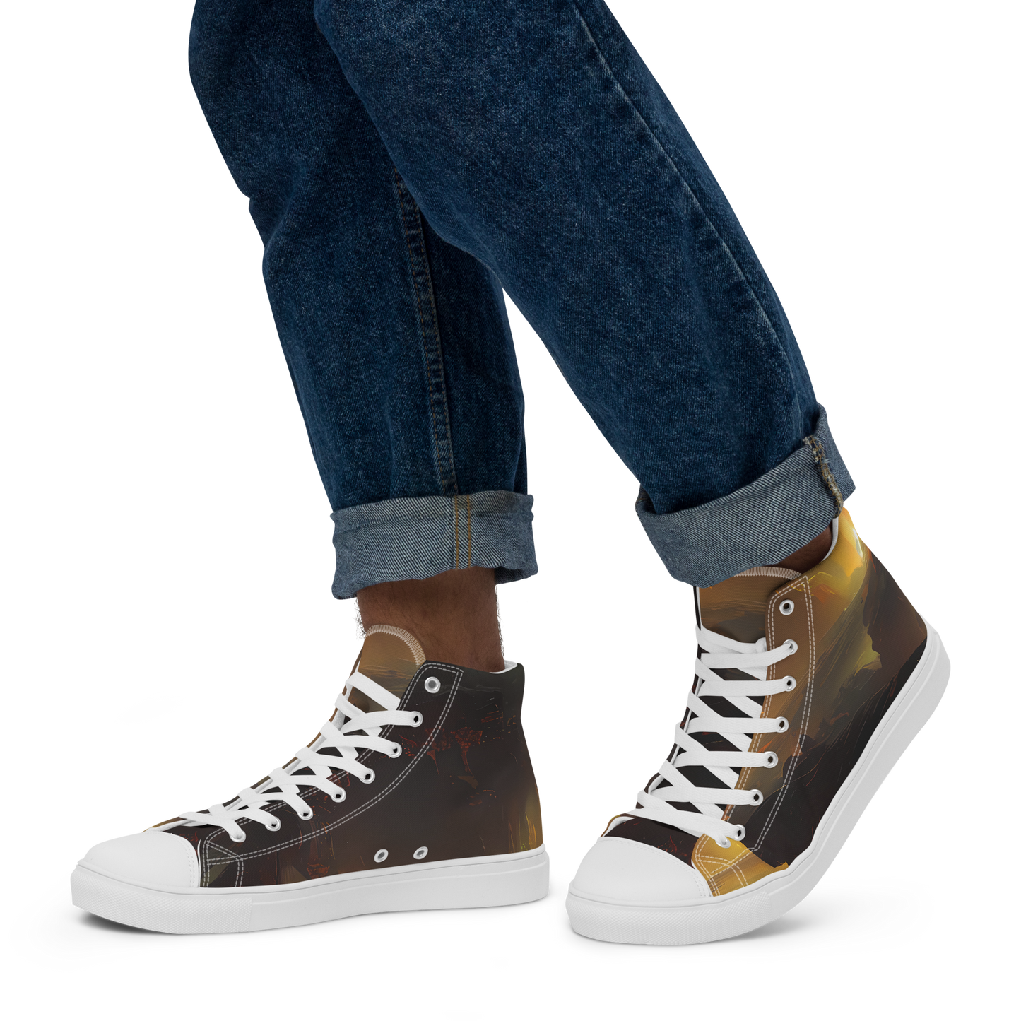 Men's High Top Canvas Shoes - Solar Torrent