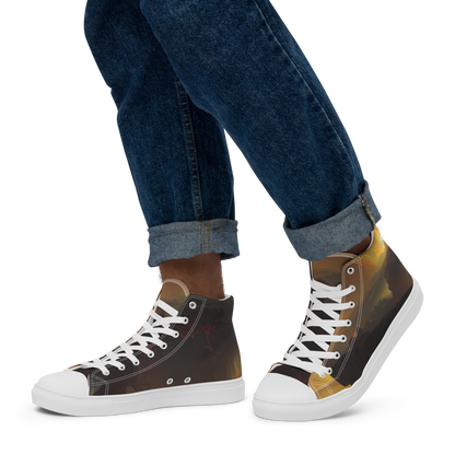 Men's High Top Canvas Shoes - Solar Torrent