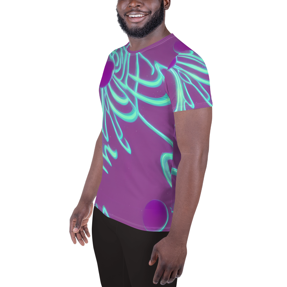 Men's Athletic T-Shirt - Neon Drift