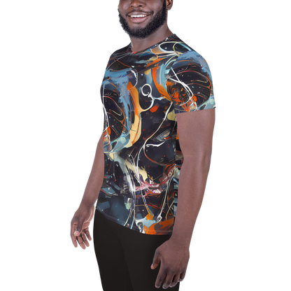 Men's Athletic T-Shirt - Neo-Splash Labyrinth