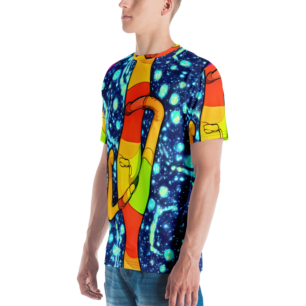Men's Crew Neck T-Shirt - Cosmic Siblings