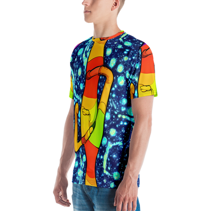 Men's Crew Neck T-Shirt - Cosmic Siblings