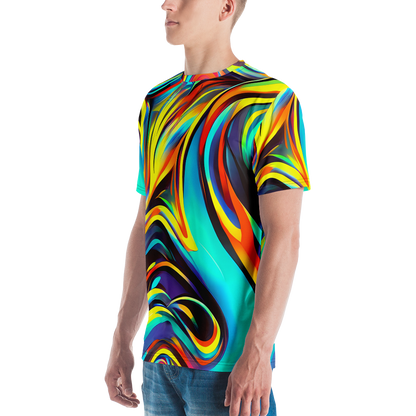 Men's Crew Neck T-Shirt - Cyber Surge