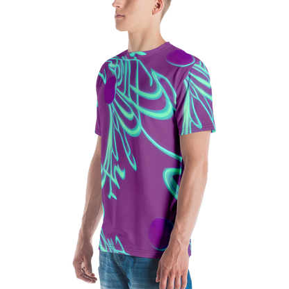 Men's Crew Neck T-Shirt - Neon Drift