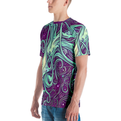 Men's Crew Neck T-Shirt - Temple Swirls