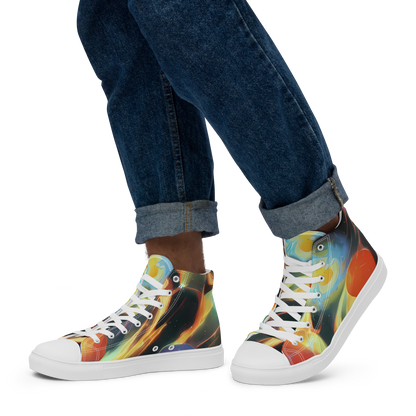 Men's High Top Canvas Shoes - Fabritius Fantasy