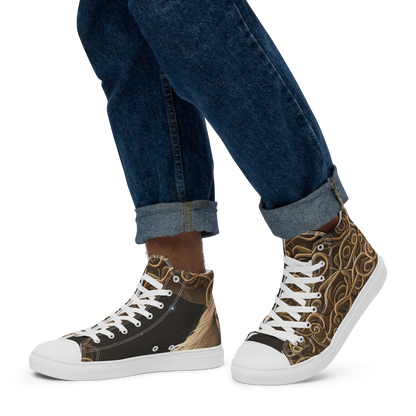 Men's High Top Canvas Shoes - Ether Whorls