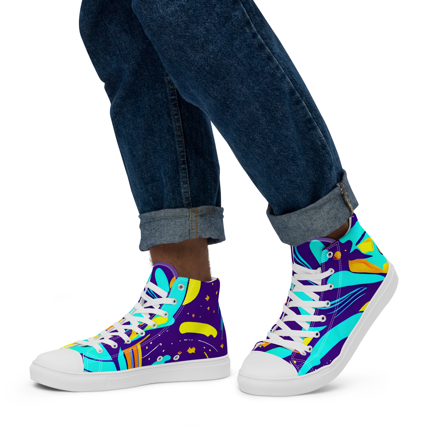 Men's High Top Canvas Shoes - Blasted Bazaar