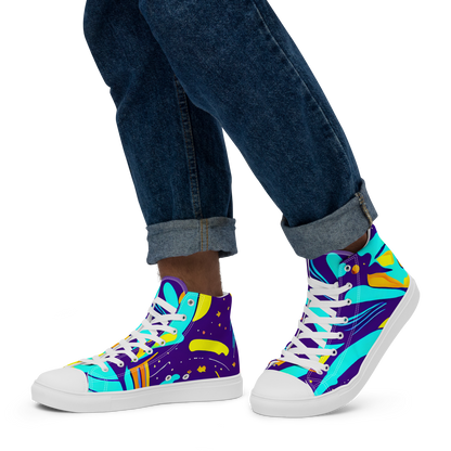 Men's High Top Canvas Shoes - Blasted Bazaar