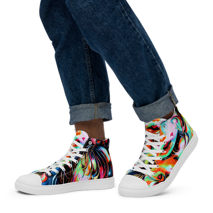 Men's High Top Canvas Shoes - Viveros Vortex