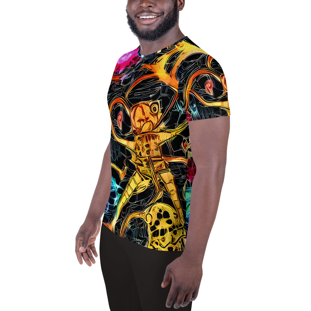 Men's Athletic T-Shirt - Psychedelic Pulsar