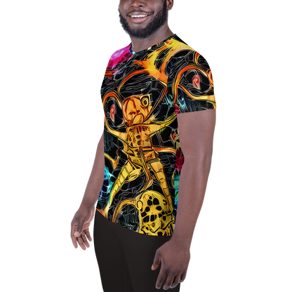 Men's Athletic T-Shirt - Psychedelic Pulsar
