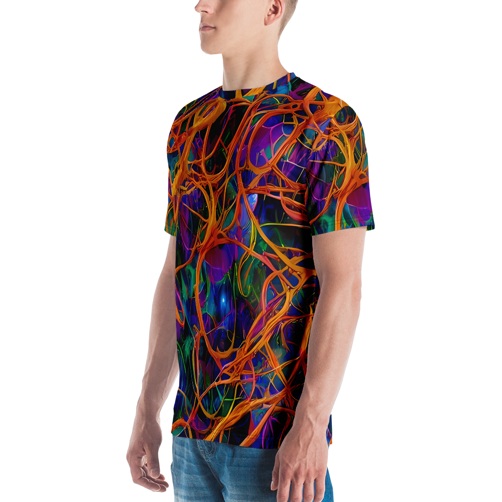 Men's Crew Neck T-Shirt - Spectral Weave