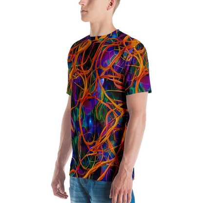 Men's Crew Neck T-Shirt - Spectral Weave