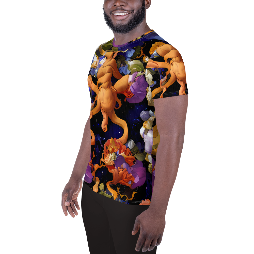 Men's Athletic T-Shirt - Blooming Cosmos