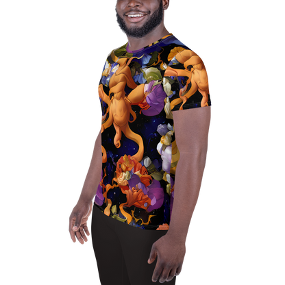 Men's Athletic T-Shirt - Blooming Cosmos