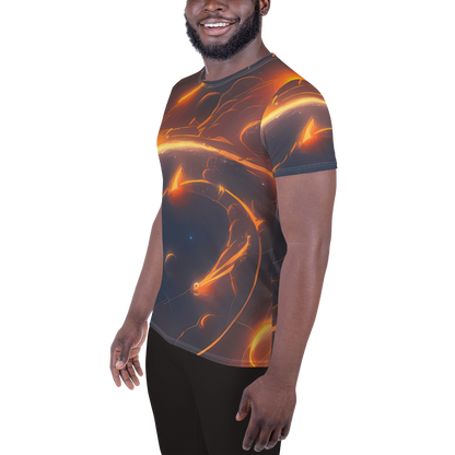 Men's Athletic T-Shirt - Inferno Spirals