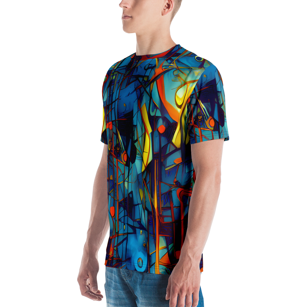 Men's Crew Neck T-Shirt - Abstract Eddy