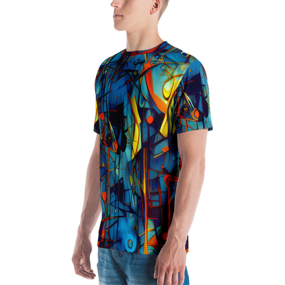 Men's Crew Neck T-Shirt - Abstract Eddy