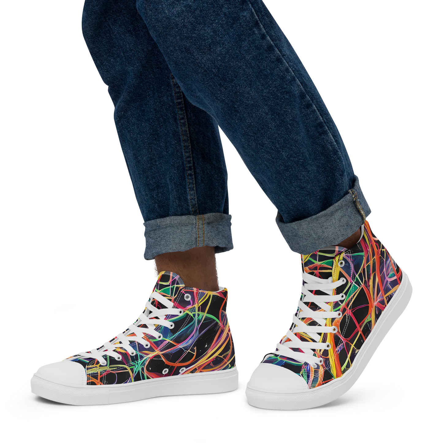 Men's High Top Canvas Shoes - Acconci Twirl