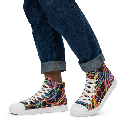 Men's High Top Canvas Shoes - Acconci Twirl