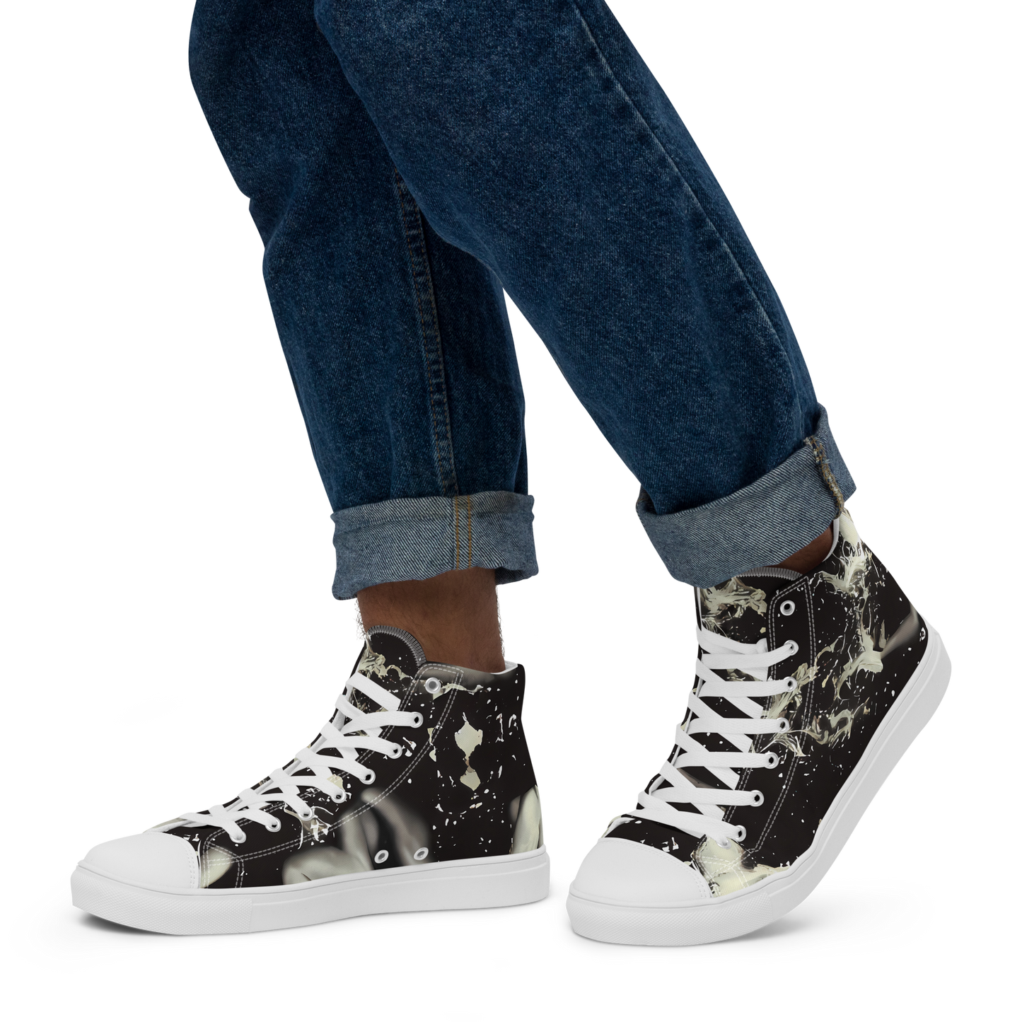 Men's High Top Canvas Shoes - Newton's Silhouette