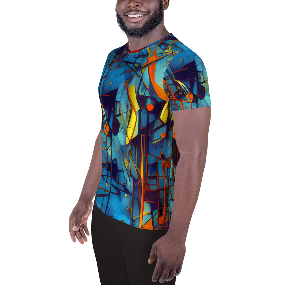 Men's Athletic T-Shirt - Abstract Eddy