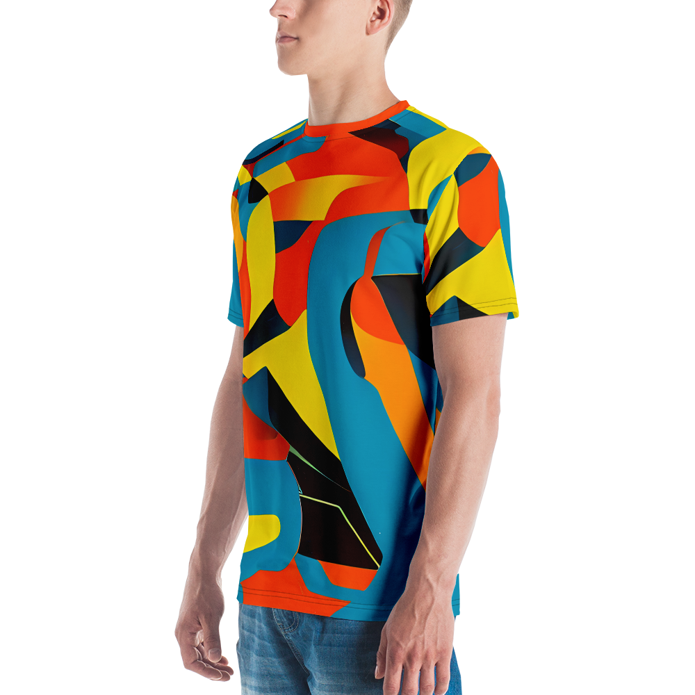 Men's Crew Neck T-Shirt - Fragmented Rhapsody