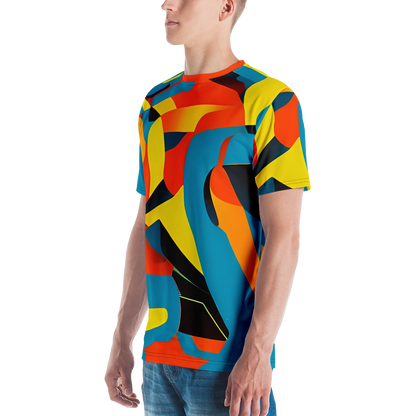 Men's Crew Neck T-Shirt - Fragmented Rhapsody