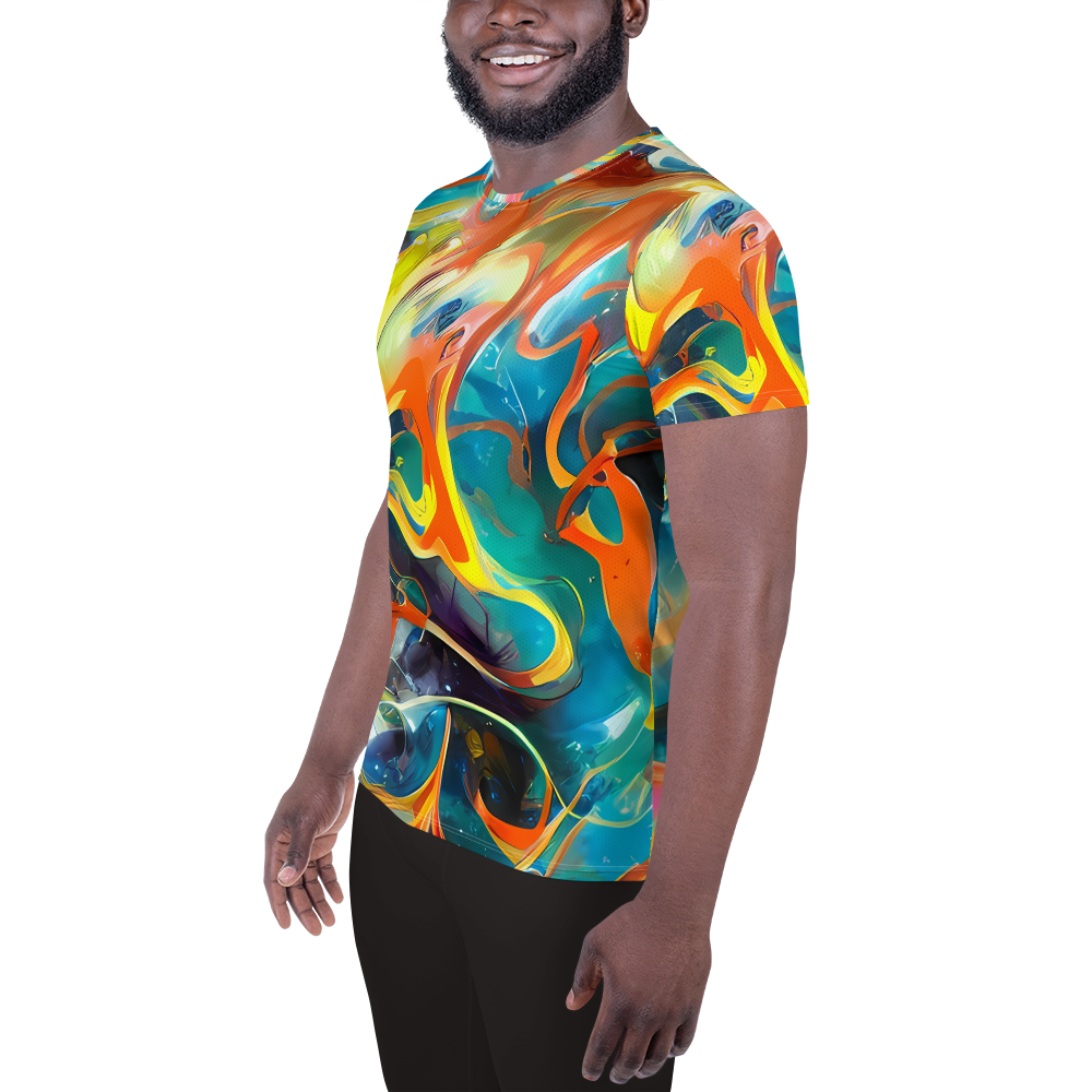 Men's Athletic T-Shirt - Cecily’S Swirl