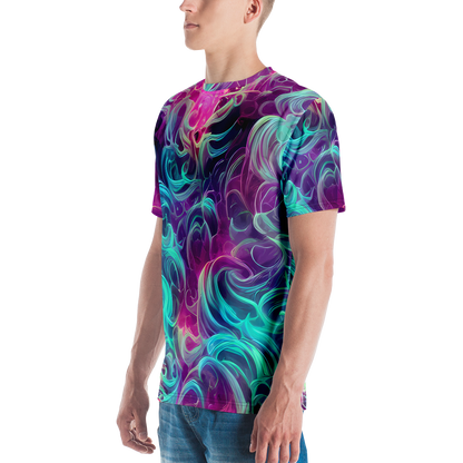 Men's Crew Neck T-Shirt - Galactic Bloom