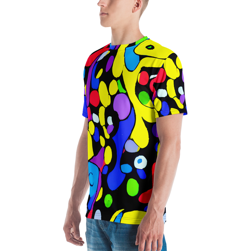 Men's Crew Neck T-Shirt - Miró's Mosaic