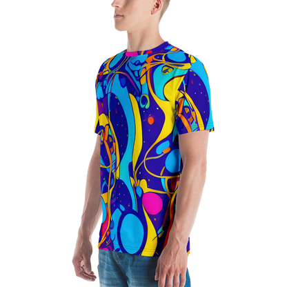 Men's Crew Neck T-Shirt - Spectral Tangle