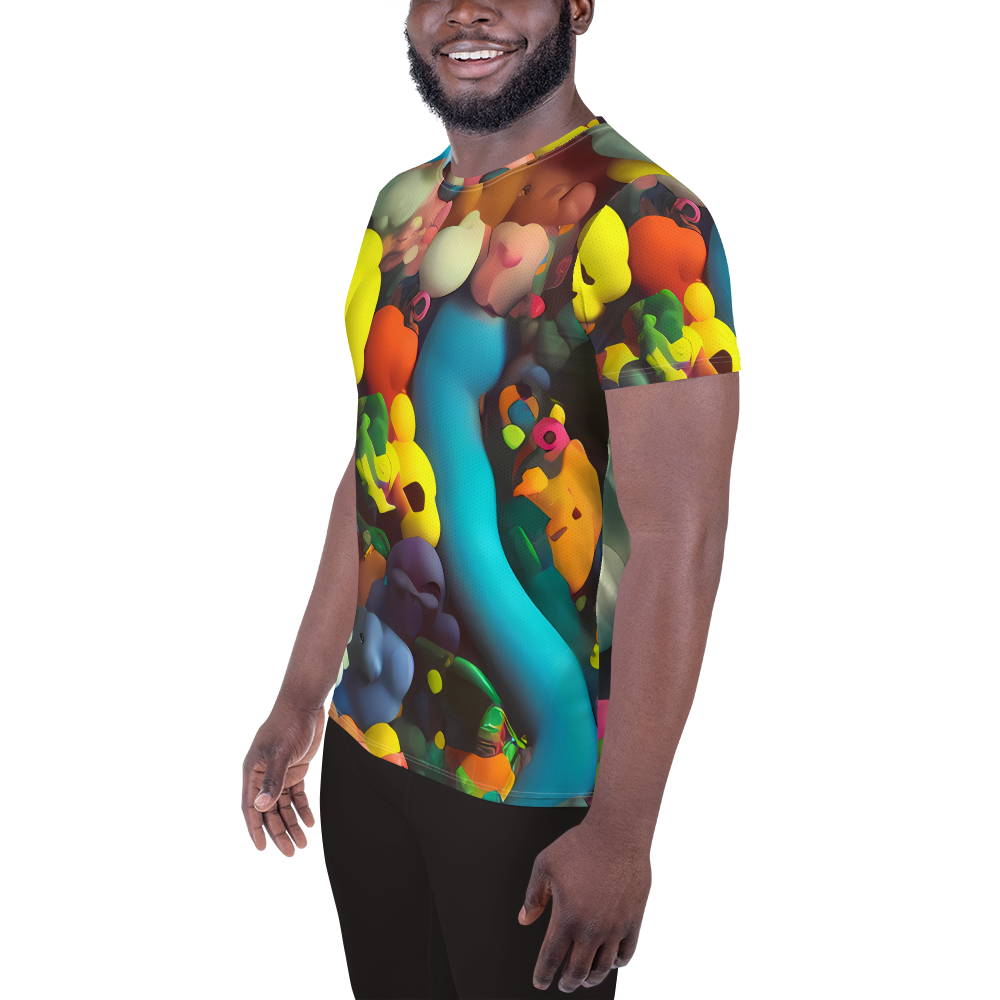 Men's Athletic T-Shirt - Bubble Pop Art