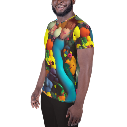 Men's Athletic T-Shirt - Bubble Pop Art