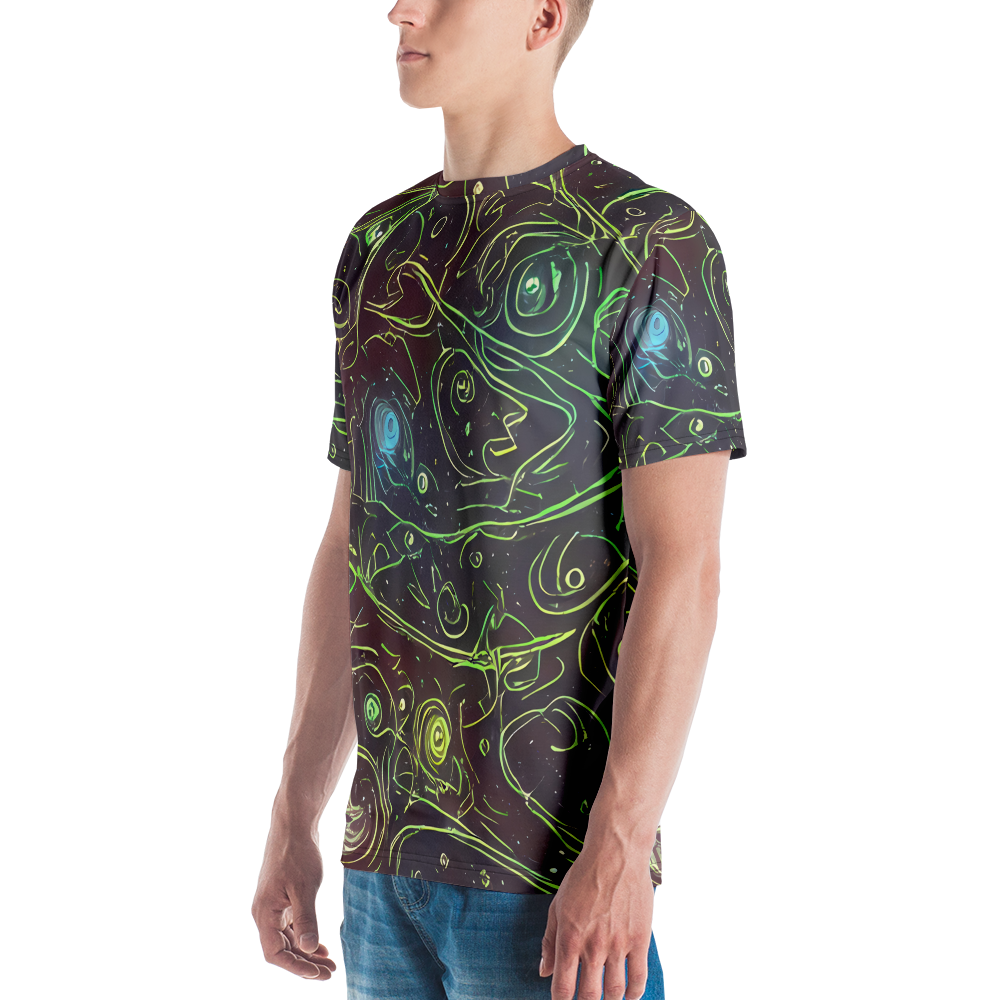 Men's Crew Neck T-Shirt - Starfield Scrolls