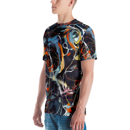 Men's Crew Neck T-Shirt - Neo-Splash Labyrinth