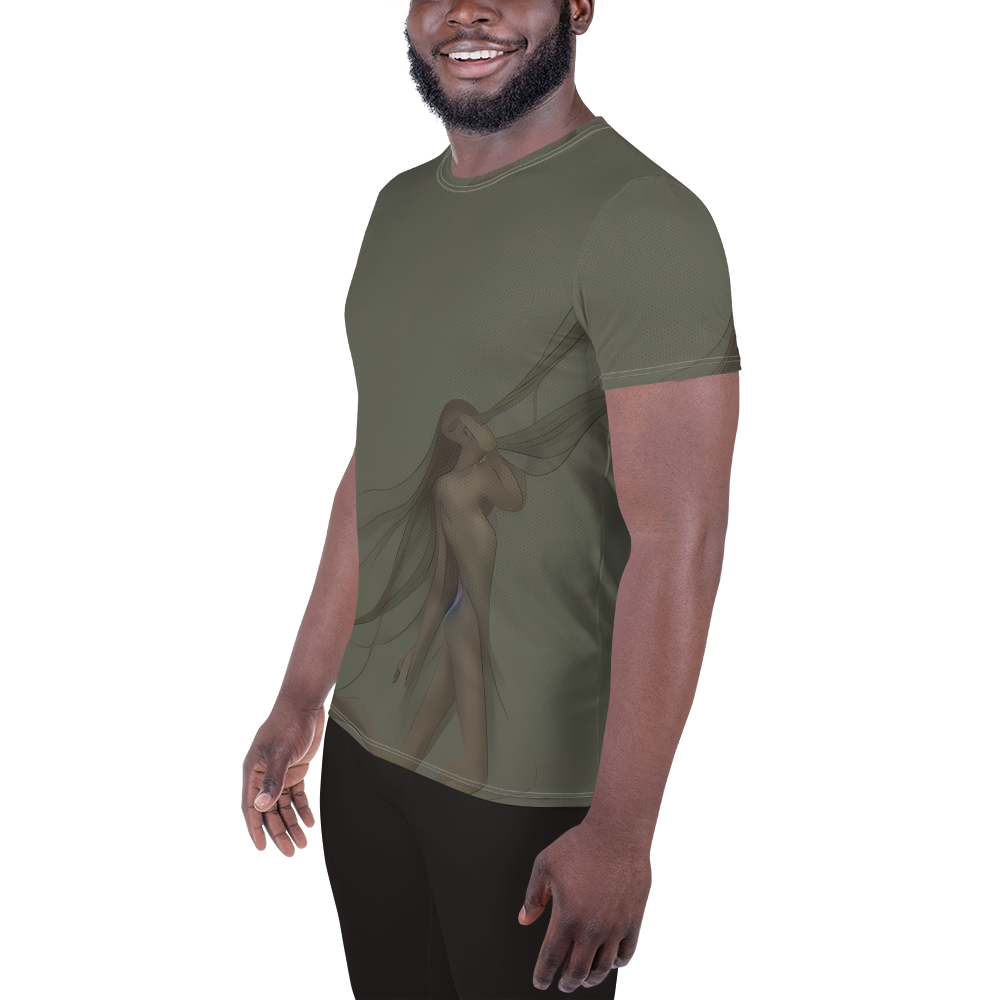 Men's Athletic T-Shirt - Valsecchi's Veil