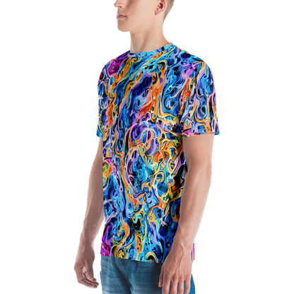 Men's Crew Neck T-Shirt - Rococo Vortex