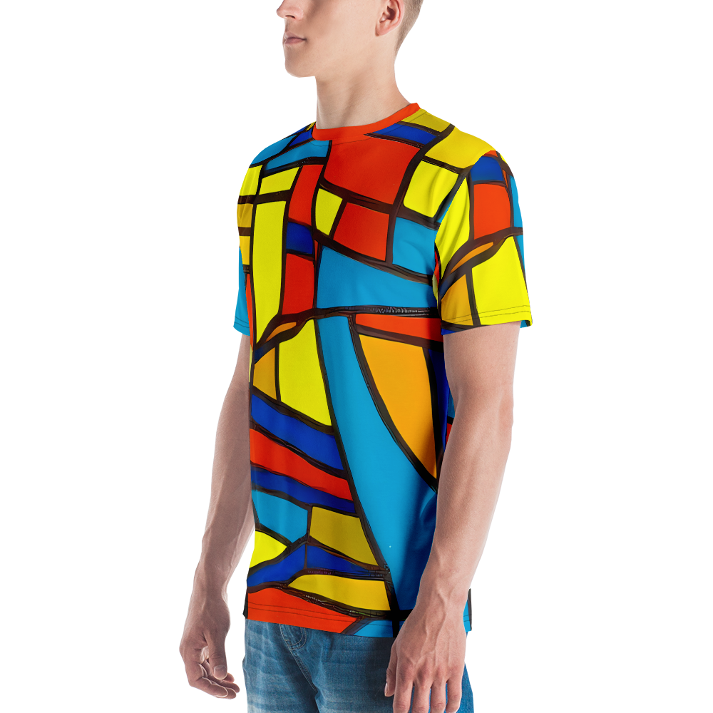 Men's Crew Neck T-Shirt - Mondrian Mesh