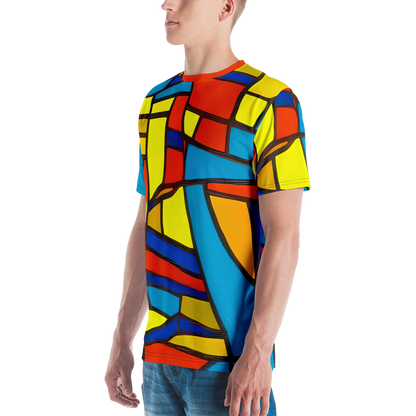 Men's Crew Neck T-Shirt - Mondrian Mesh