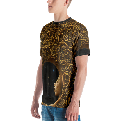 Men's Crew Neck T-Shirt - Ethereal Coils