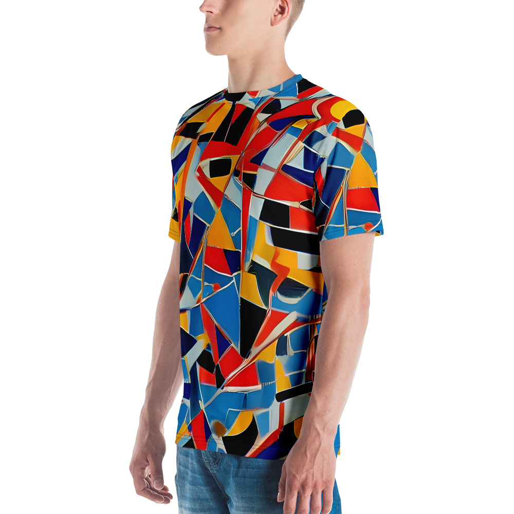 Men's Crew Neck T-Shirt - Abstract Mingle