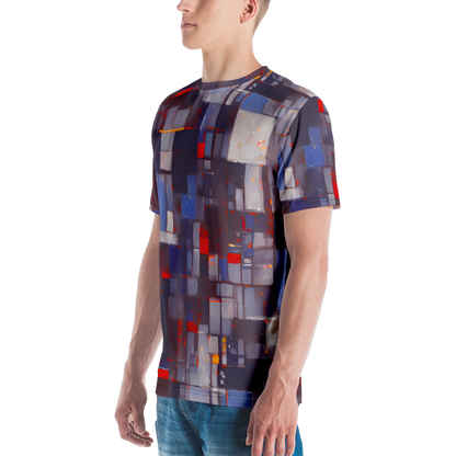 Men's Crew Neck T-Shirt - Cubist Rhythm