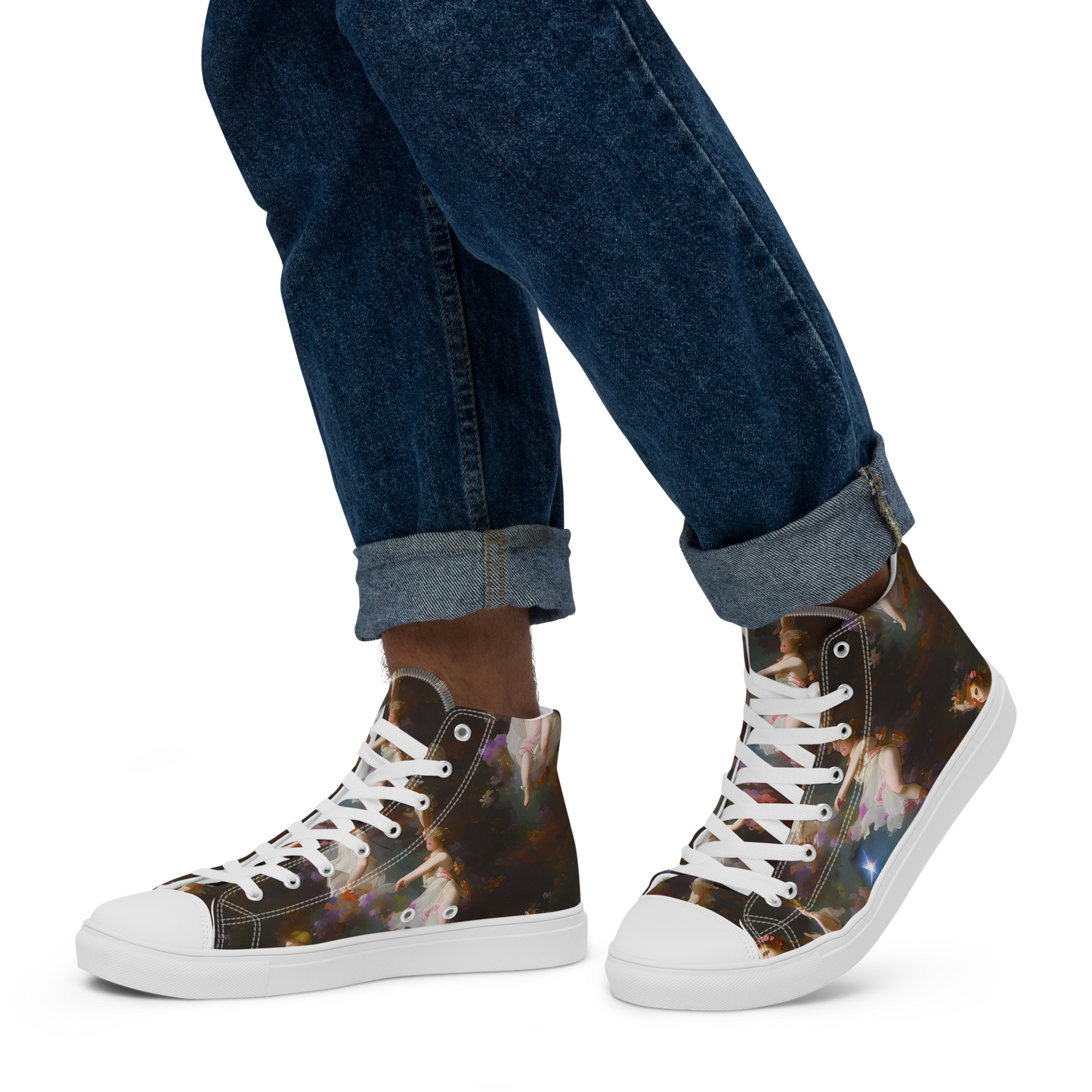 Men's High Top Canvas Shoes - Winterhalter Whimsy