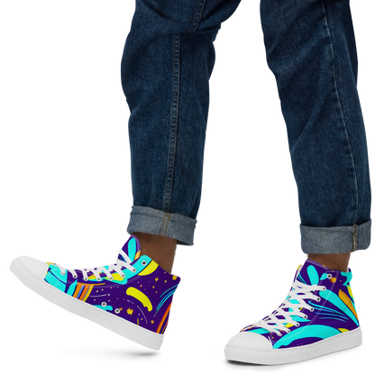 Men's High Top Canvas Shoes - Blasted Bazaar